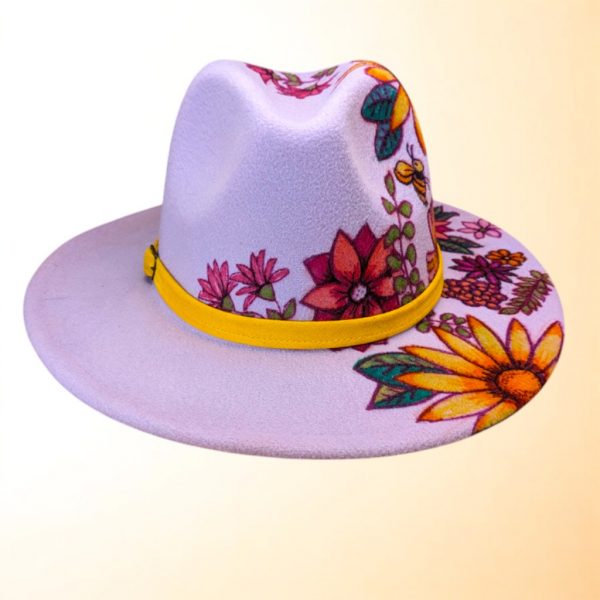 Pearl's Flower Party Felt Hat M/L (7 1/8-7 1/4)