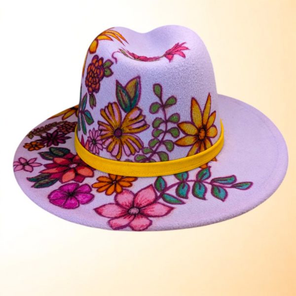 Pearl's Flower Party Felt Hat M/L (7 1/8-7 1/4) - Image 6