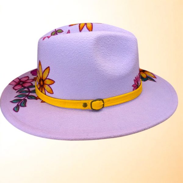 Pearl's Flower Party Felt Hat M/L (7 1/8-7 1/4) - Image 5