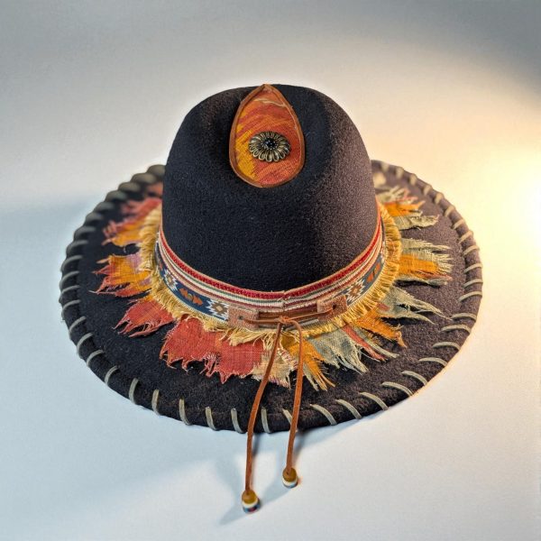 The Sorcerer Black Felt Hat - M (7 1/8) - Image 3
