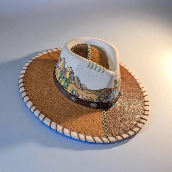 Desert Paradise Felt Hat - Lg (7 1/4) - Image 6
