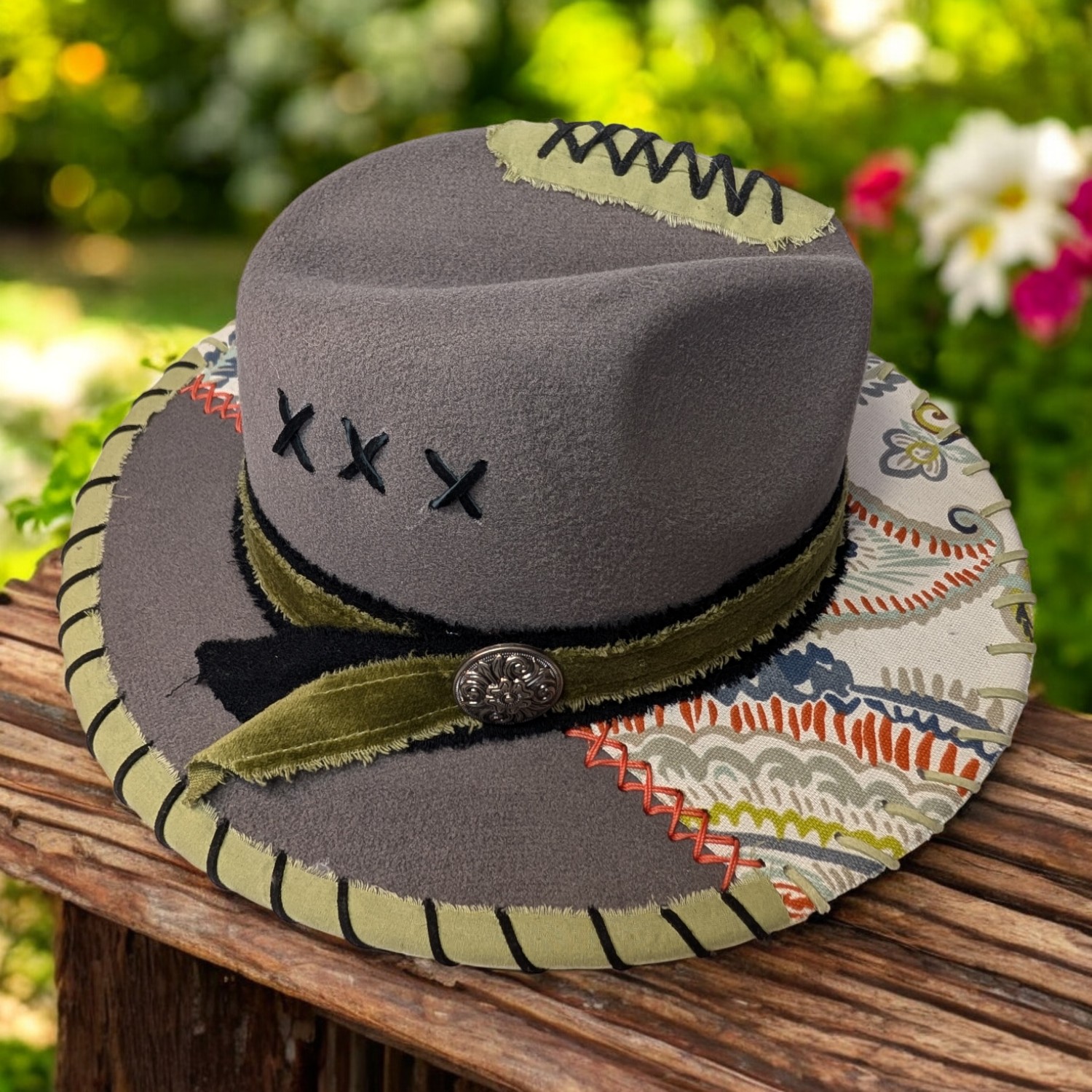 Gracie's Gray Tropics Felt Fedora - Med (7) - Image 5