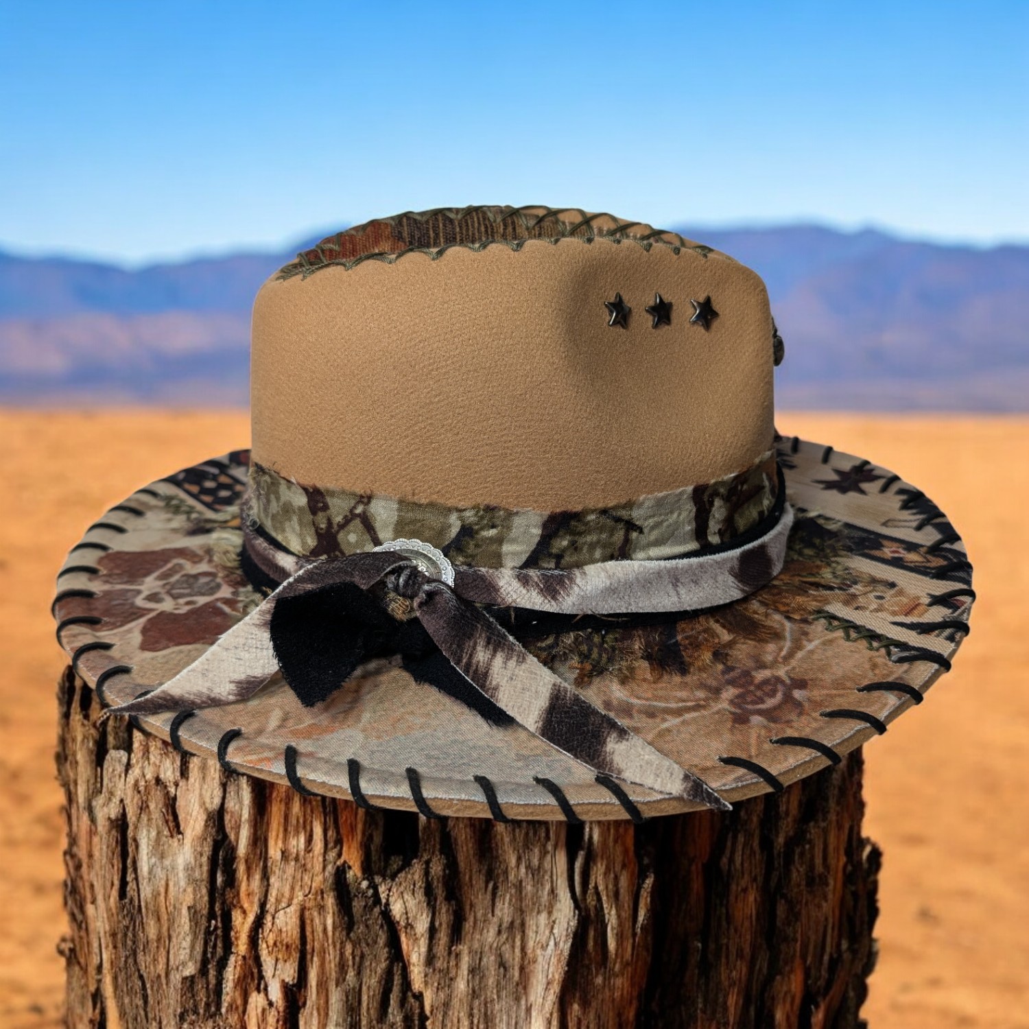 Scorpion Hunter Tan Fedora- Med (7 1/8) - Image 3