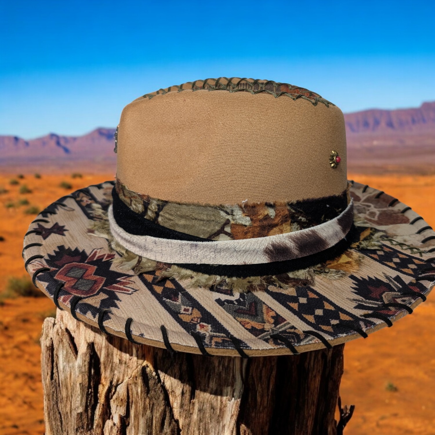 Scorpion Hunter Tan Fedora- Med (7 1/8) - Image 5