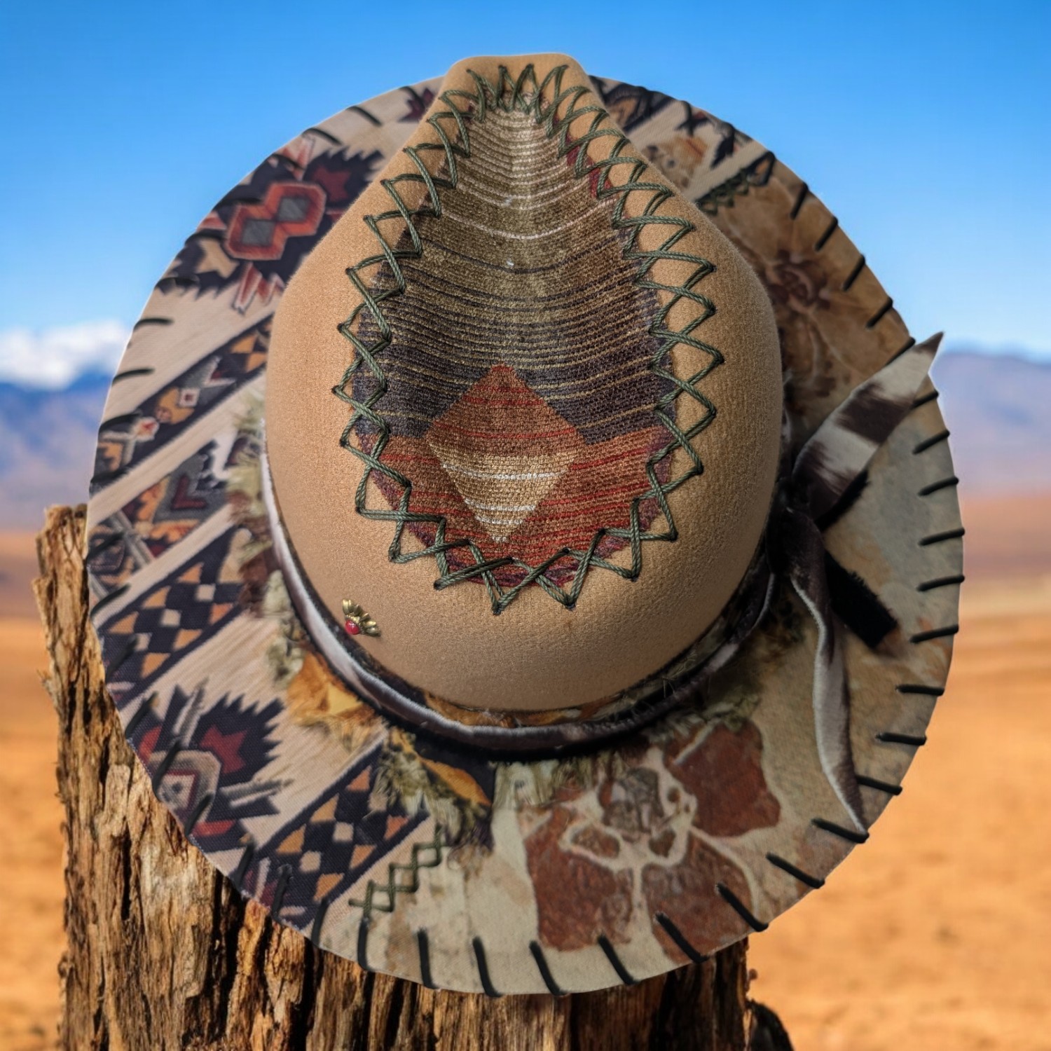 Scorpion Hunter Tan Fedora- Med (7 1/8) - Image 2