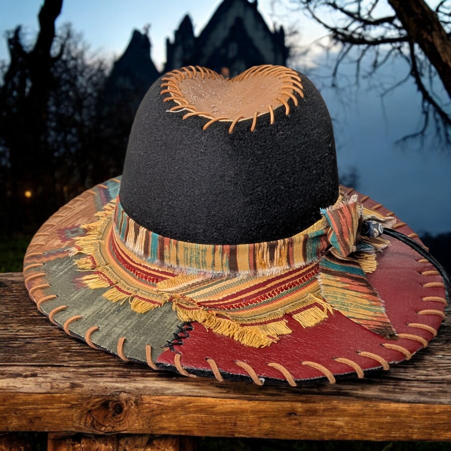 Spirit Explorer Black Felt Fedora - Lg (7 1/4) - Image 4