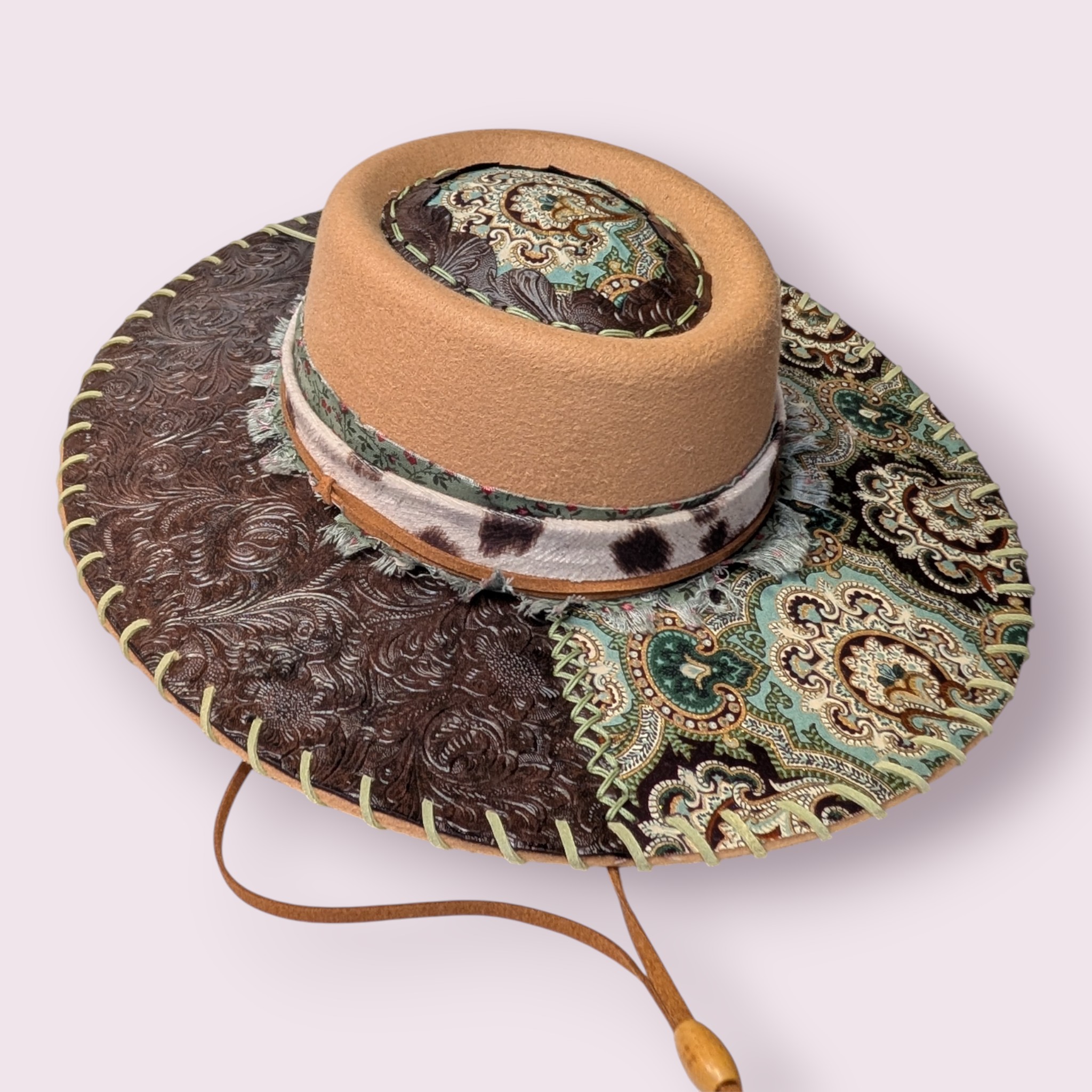 Country Elegance Tan Bolero Hat - Lg (7 1/4)