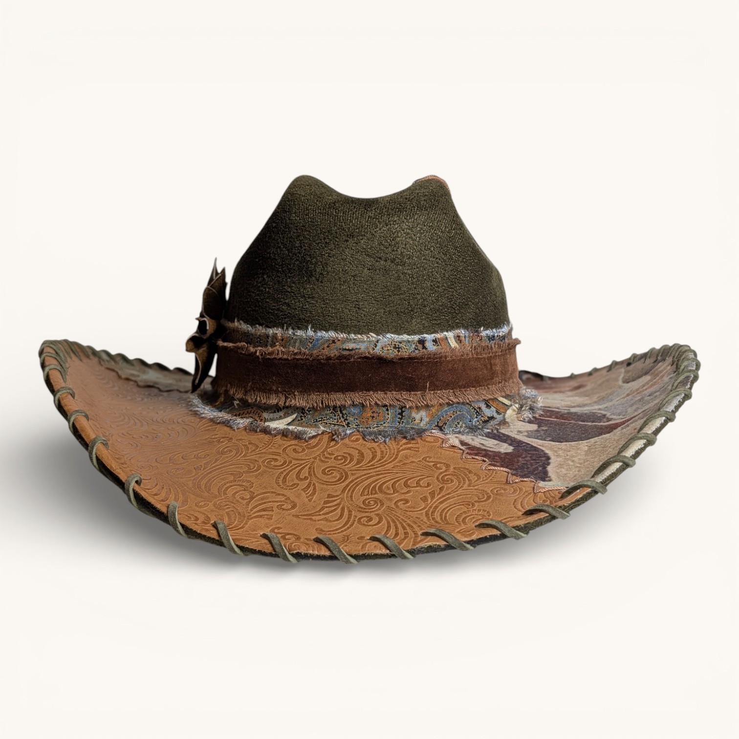 Nature Lover's Green Suede Rancher - Sm (6 7/8) - Image 2