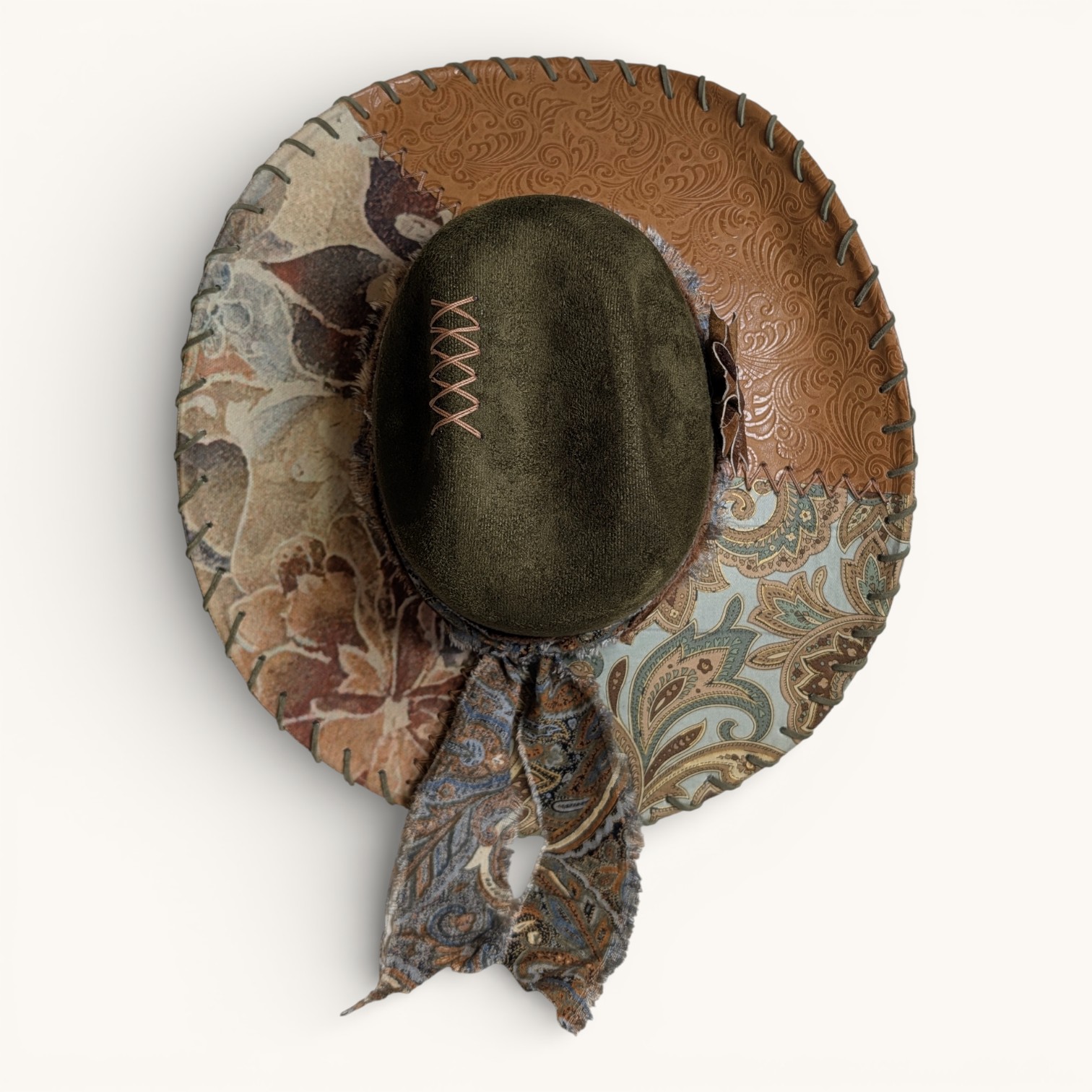 Nature Lover's Green Suede Rancher - Sm (6 7/8) - Image 3