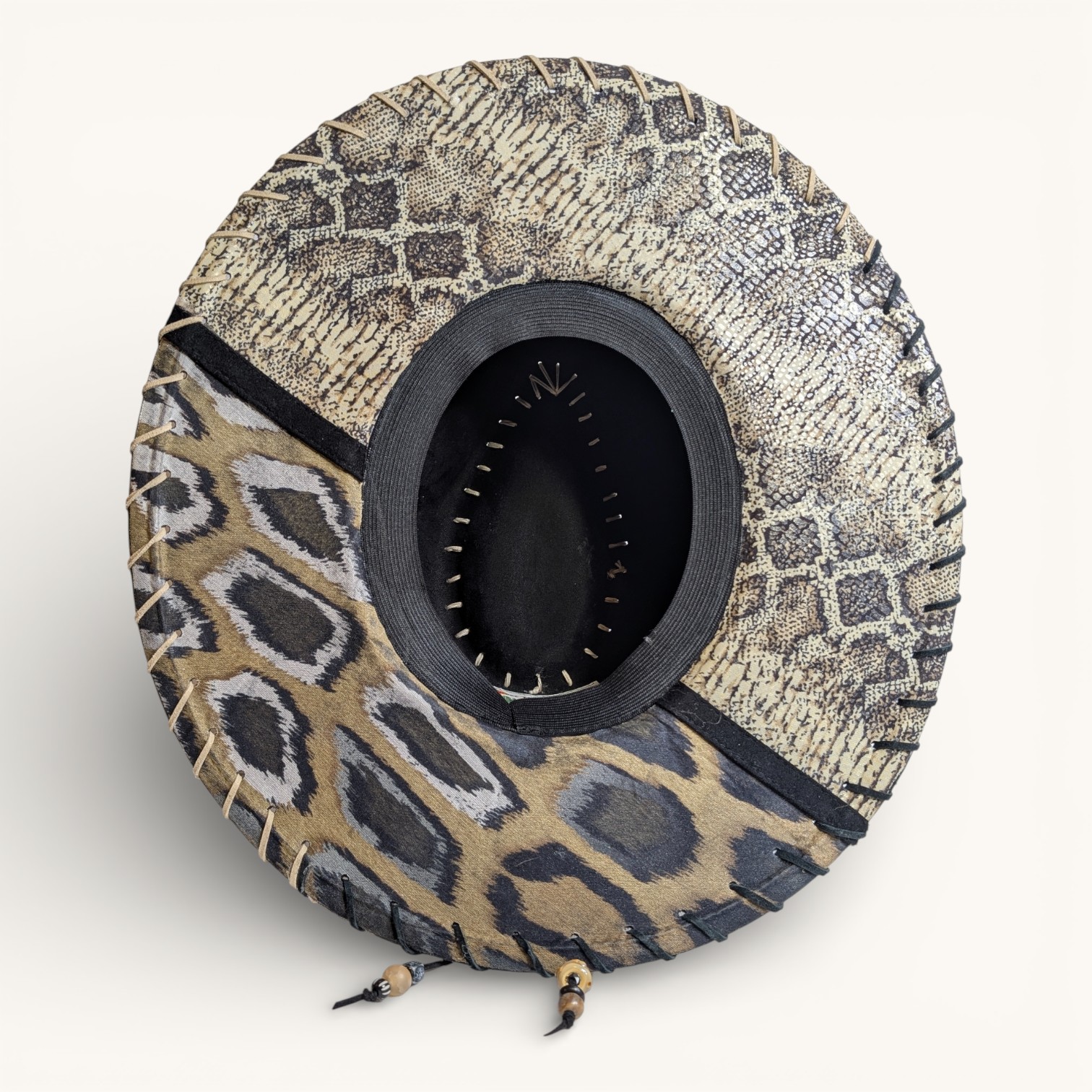 Snake Charmer Black Vegan Suede Rancher - Med (7) - Image 3