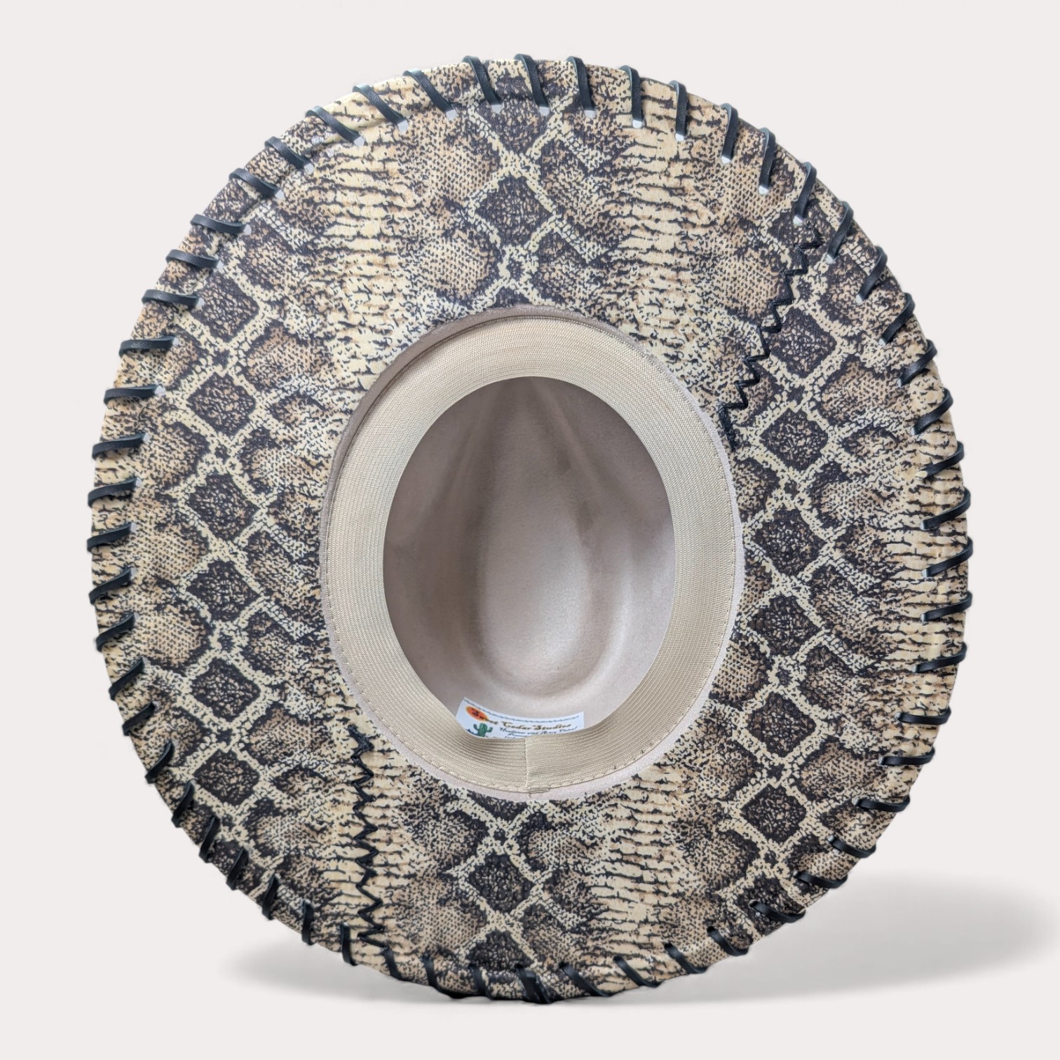 Elegant Western Lady White Suede Hat - Med (7) - Image 5