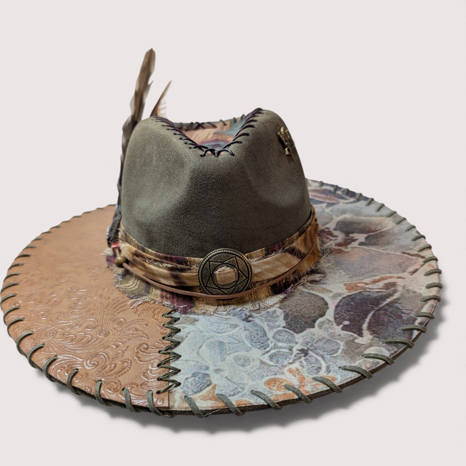 Nature Lover's Green Suede Rancher - Sm (6 7/8) - Image 2