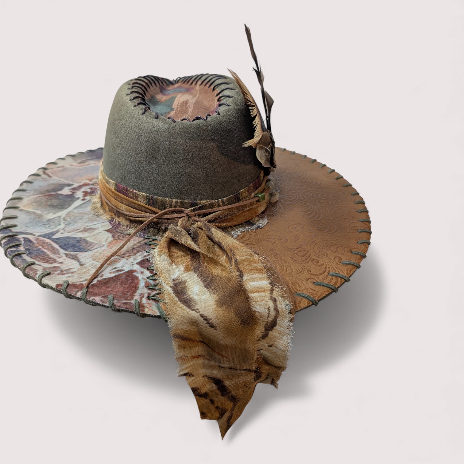 Nature Lover's Green Suede Rancher - Sm (6 7/8) - Image 5