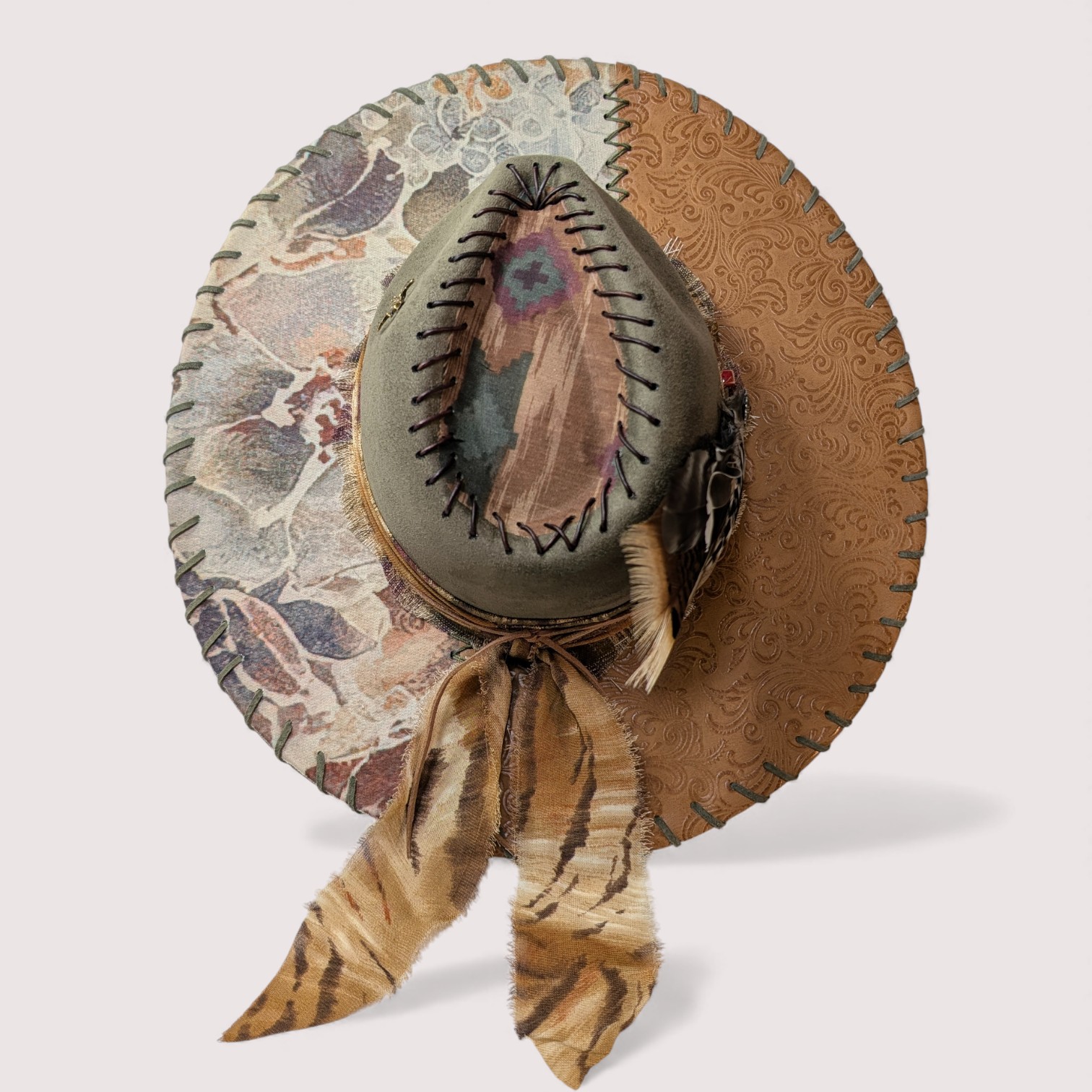 Nature Lover's Green Suede Rancher - Sm (6 7/8) - Image 4