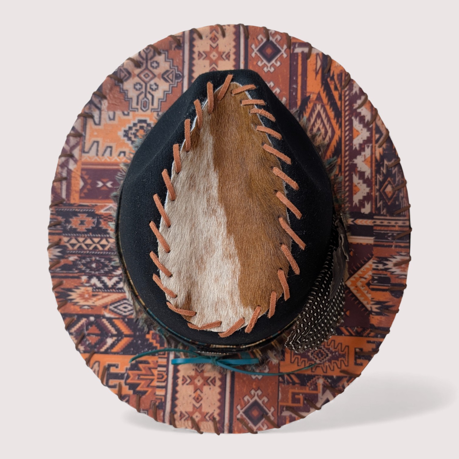 Sara's Southwest Black Felt Fedora - Med (7) - Image 2