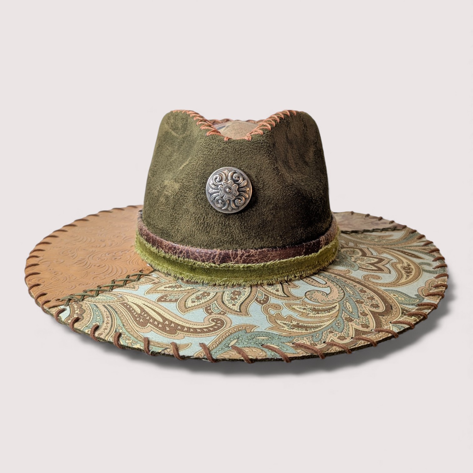 Olive My Rancher Suede Hat - Sm (6 3/4) - Image 2