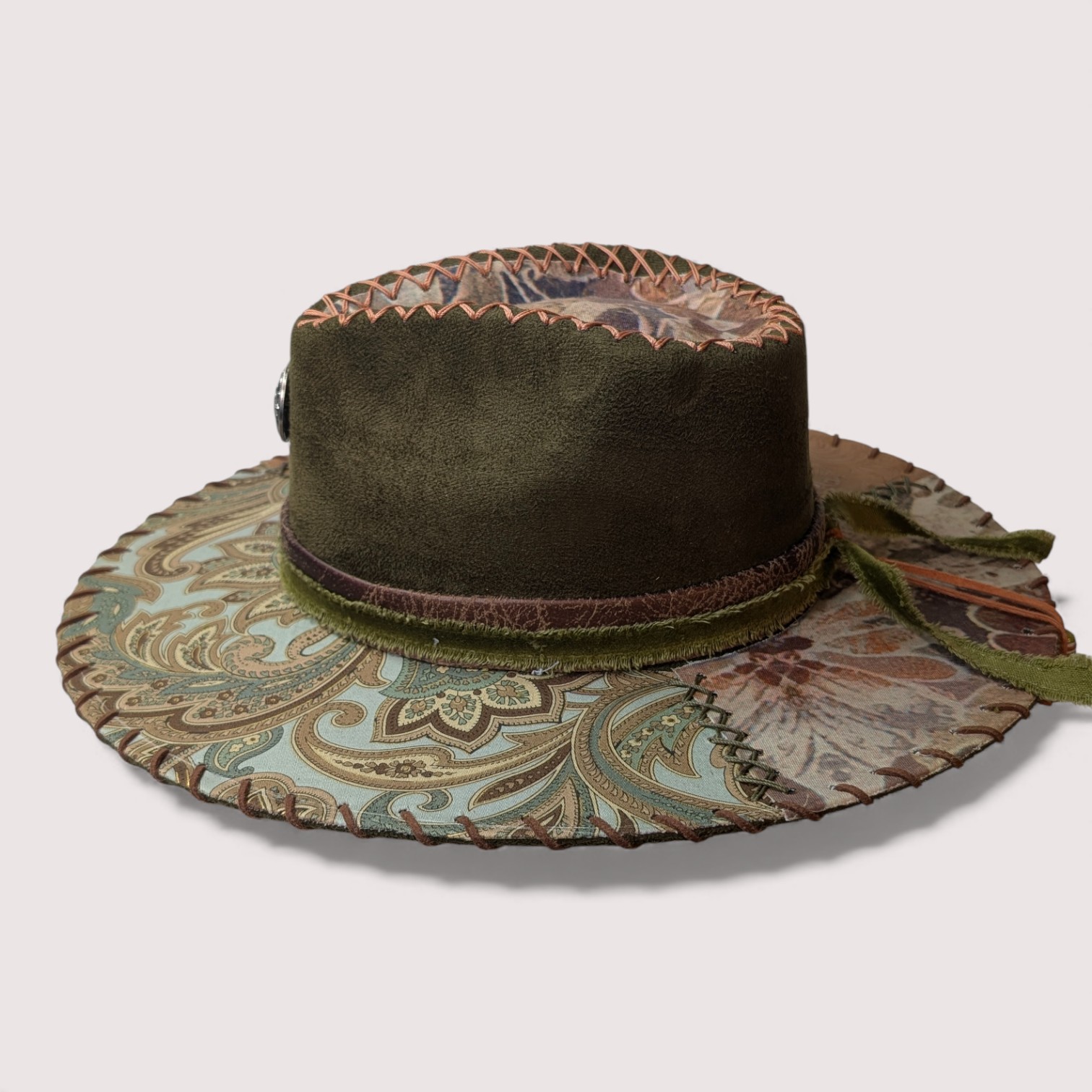 Olive My Rancher Suede Hat - Sm (6 3/4) - Image 5