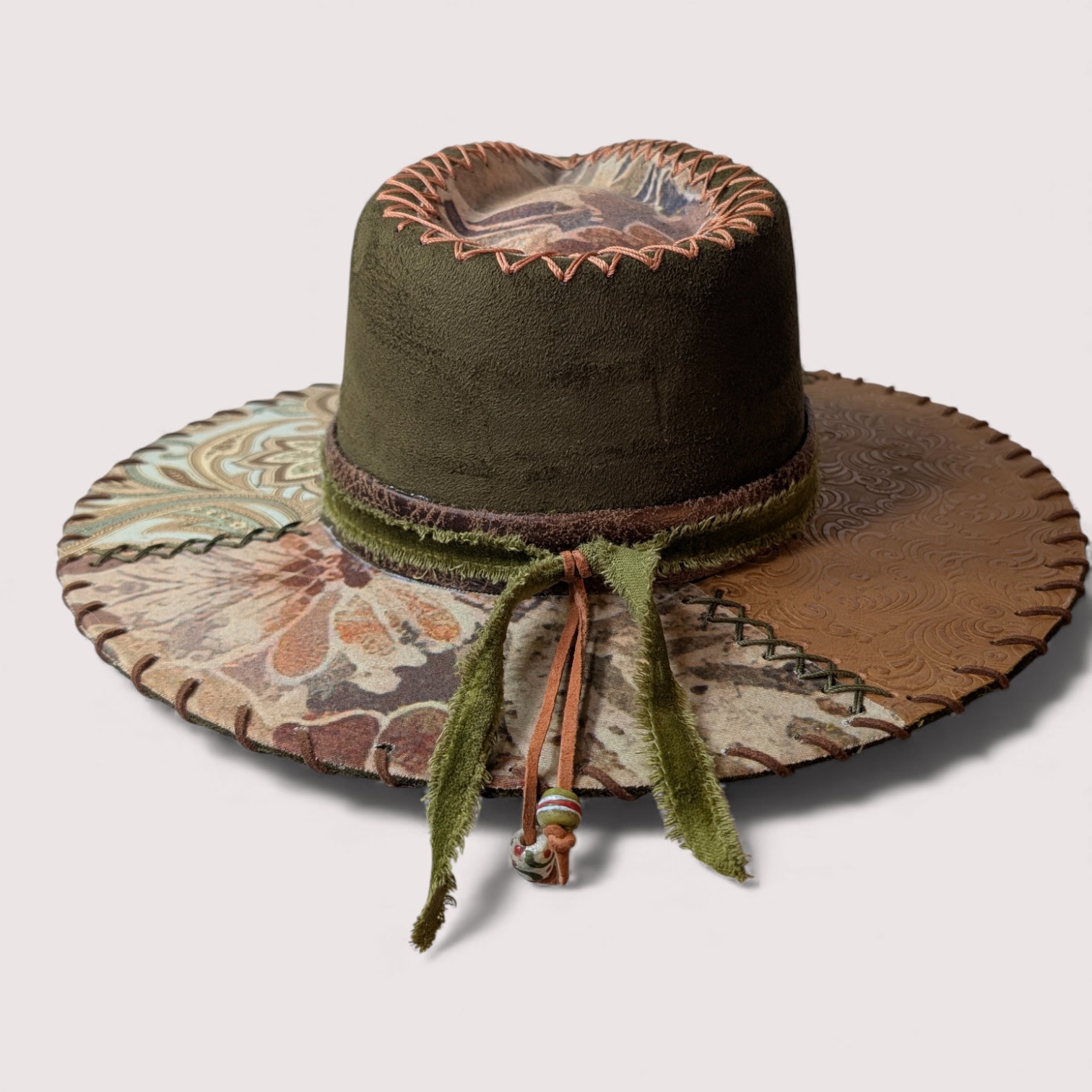 Olive My Rancher Suede Hat - Sm (6 3/4) - Image 4