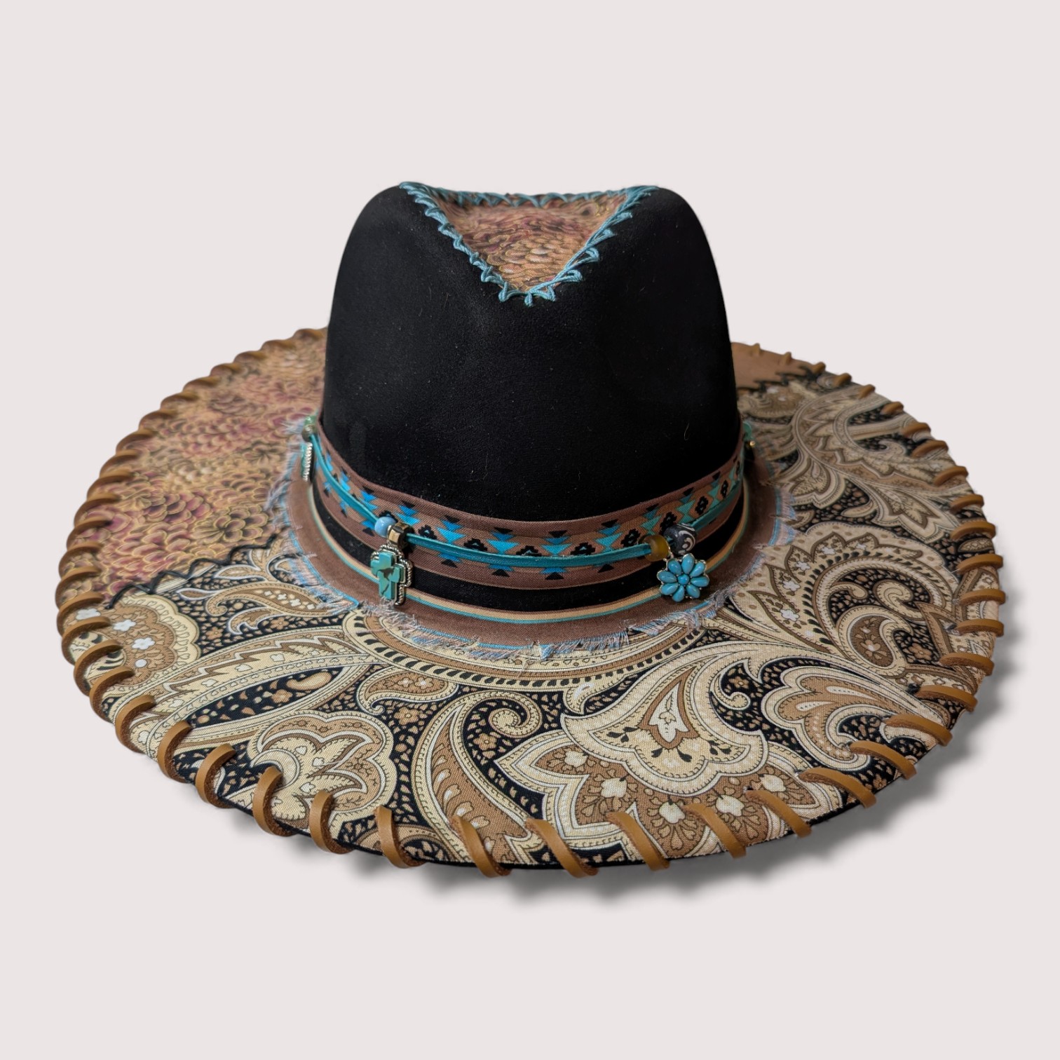 Be Charmed Black Vegan Suede Rancher - SM (6 7/8)