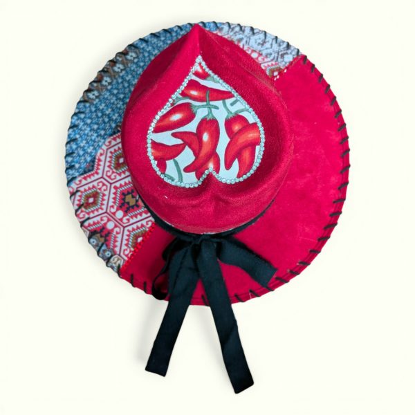 Red Hot Heart Hat - Med (7 - 71/8)